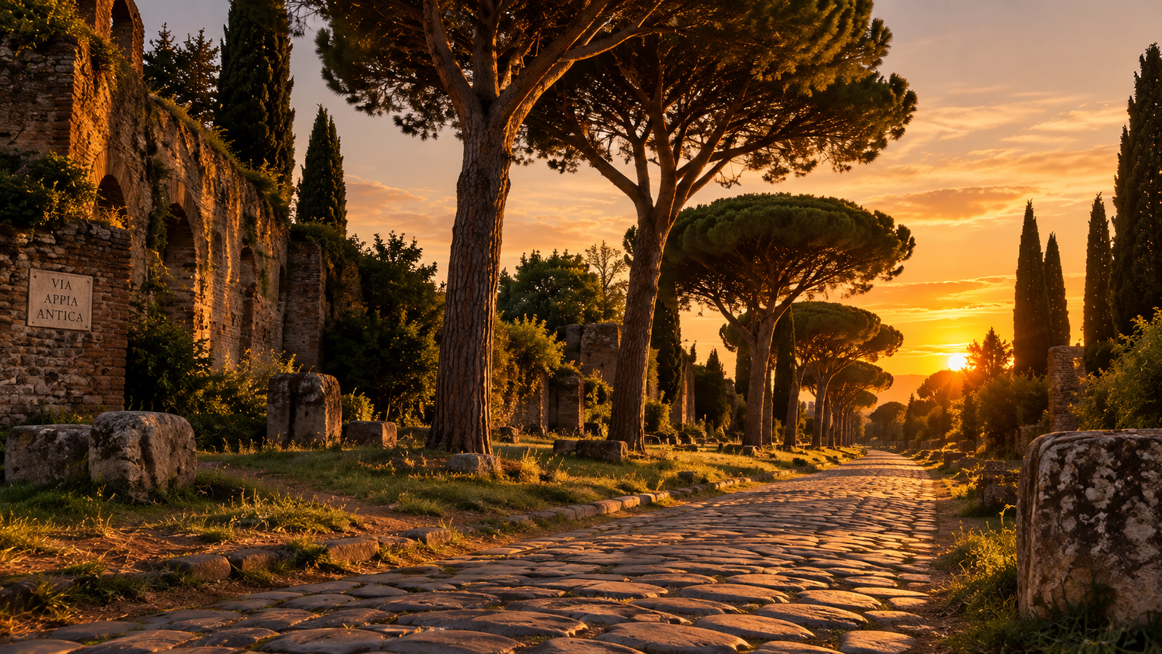 The Garden at Ristorante L'Archeologia in the Appian Way Park
